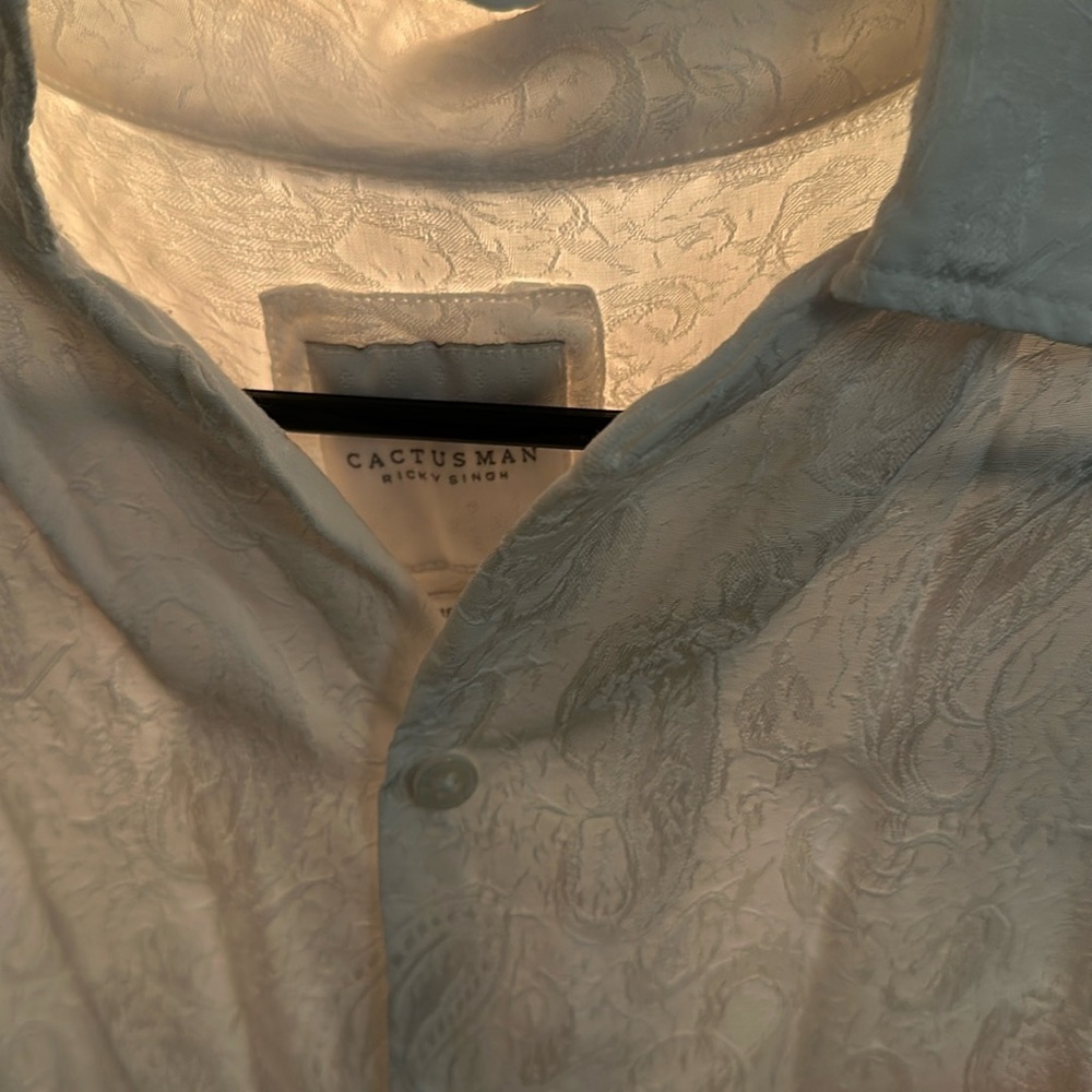 Cactus Man Ricky Singh medium viscose and rayon beach shirt